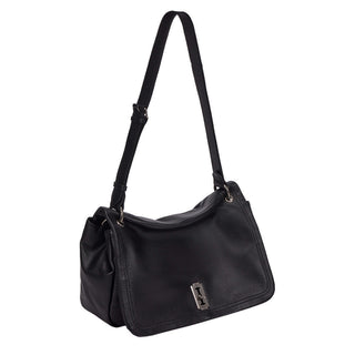 Perfec Talk About It Flap Shoulder L Black