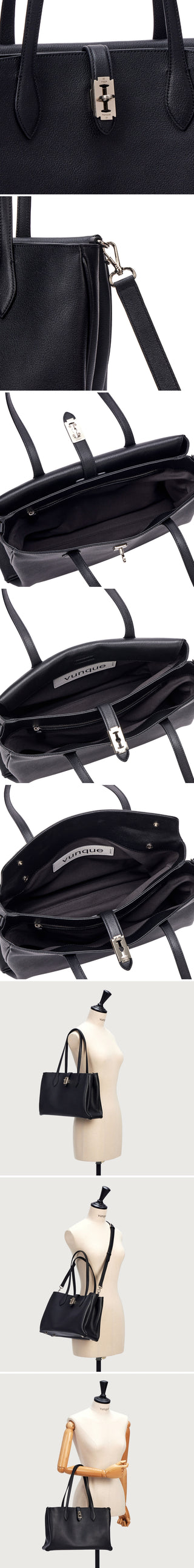 Toque Soft Tote L Black