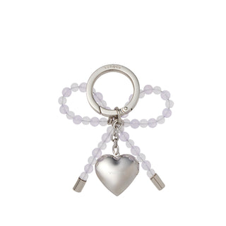 Heart Ribbon Charm Purple