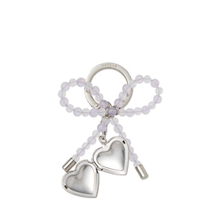 Heart Ribbon Charm Purple