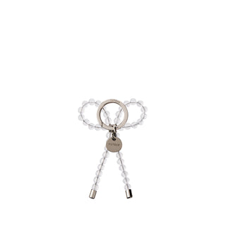 Pearl Ribbon Charm Clear