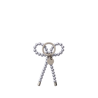 Pearl Ribbon Charm Grey