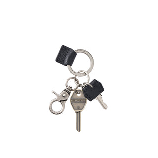 Leather Multi Key Charm Black