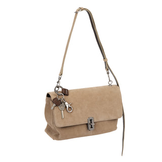 Leather Multi Key Charm Brown