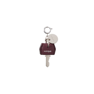 Leather Key Charm Piccolo Wine