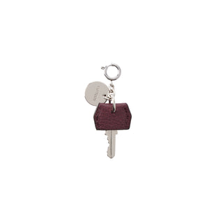 Leather Key Charm Piccolo Wine