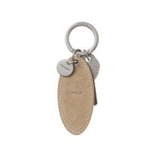 Suede Round Key Charm Soul Beige