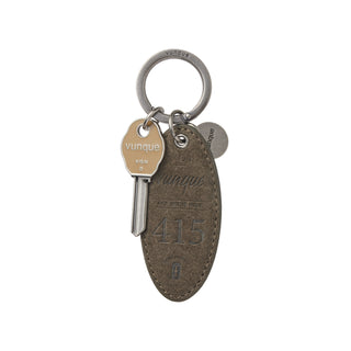 Suede Round Key Charm Musk Khaki