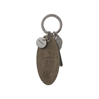Suede Round Key Charm Musk Khaki