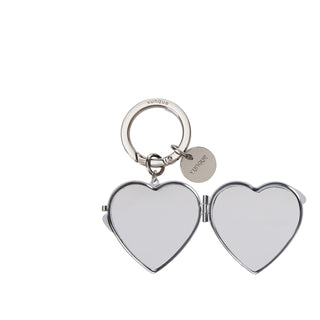 Heart Pocket Mirror Charm Green