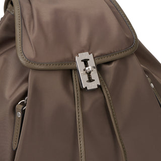 Hey Pintuck Backpack M Burn Brown