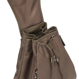 Hey Pintuck Backpack M Burn Brown