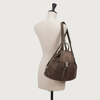 Hey Pintuck Backpack M Burn Brown