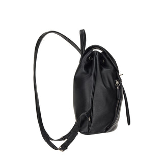 Hey Pintuck Leather Backpack M Black