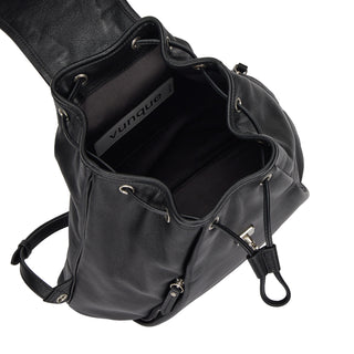 Hey Pintuck Leather Backpack M Black