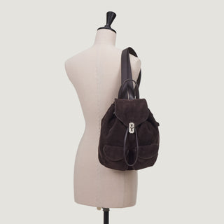 Occam Doux Double Pocket Corduroy Backpack M Choco Brown