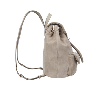 Occam Doux Double Pocket Corduroy Backpack M Beige