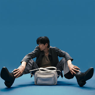 Perfec Multi Pocket Cross M Stone Beige