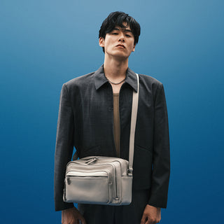 Perfec Multi Pocket Cross M Stone Beige