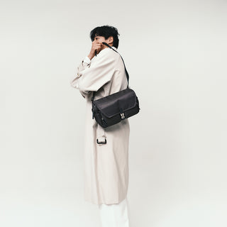 Hey Double Pocket Cross S Deep Grey