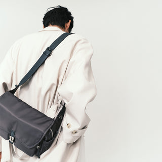 Hey Double Pocket Cross S Deep Grey