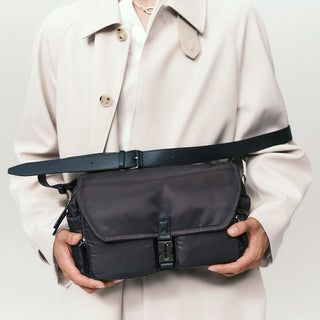 Hey Double Pocket Cross S Deep Grey