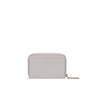Halfmoon Wave Zipper Card Wallet Ivory