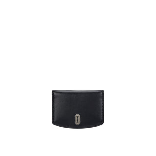 Halfmoon Round Photo Card Wallet Black
