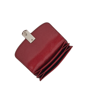 Occam Lune Accordion Card Wallet Topo Red