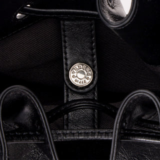 Perfec Wave String Leather Hobo L Black