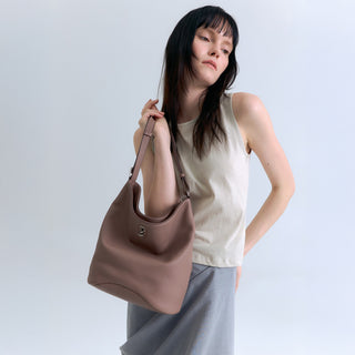 Perfec Baggy Hobo S Latte Pink