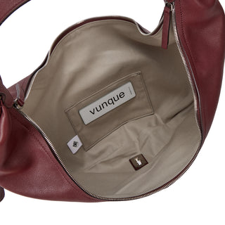 Halfmoon Baggy Hobo L Currant Burgundy