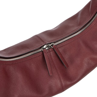Halfmoon Baggy Hobo L Currant Burgundy