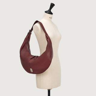 Halfmoon Baggy Hobo L Currant Burgundy