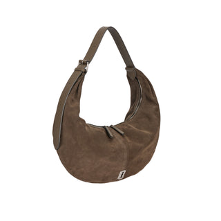 Halfmoon Baggy Suede Hobo L Musk Khaki