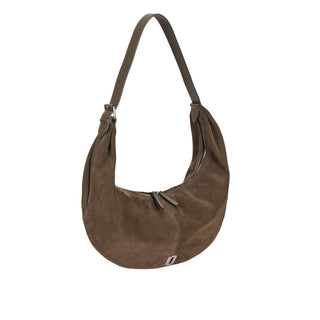 Halfmoon Baggy Suede Hobo L Musk Khaki