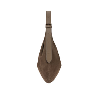Halfmoon Baggy Suede Hobo L Musk Khaki