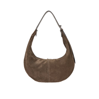 Halfmoon Baggy Suede Hobo L Musk Khaki