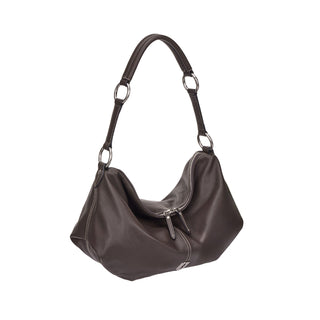 Halfmoon Attache Shoulder M Dark Brown