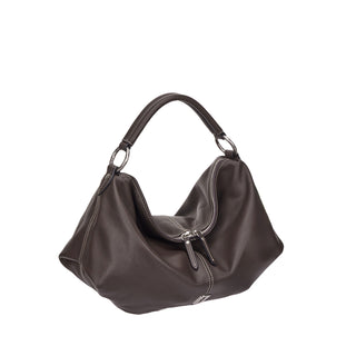 Halfmoon Attache Shoulder M Dark Brown