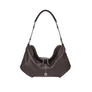 Halfmoon Attache Shoulder M Dark Brown