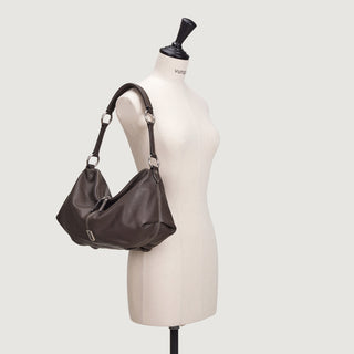 Halfmoon Attache Shoulder M Dark Brown