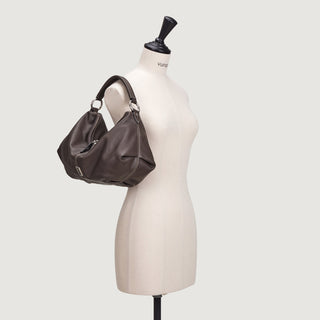 Halfmoon Attache Shoulder M Dark Brown