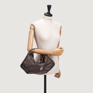 Halfmoon Attache Shoulder M Dark Brown