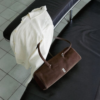 Perfec Pillow Suede Shoulder M Choco Brown
