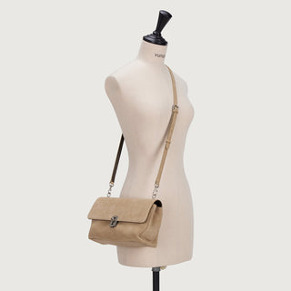 Baguette Suede Shoulder S Soul Beige