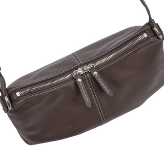Halfmoon Attache Shoulder S Dark Brown