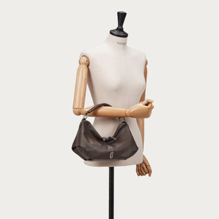 Halfmoon Attache Shoulder S Dark Brown