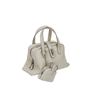 Toque Tote Mini Pouch Charm Light Beige
