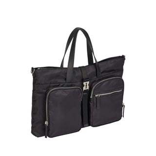 Hey Double Pocket Tote M Black